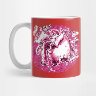 flying pink elephant Mug